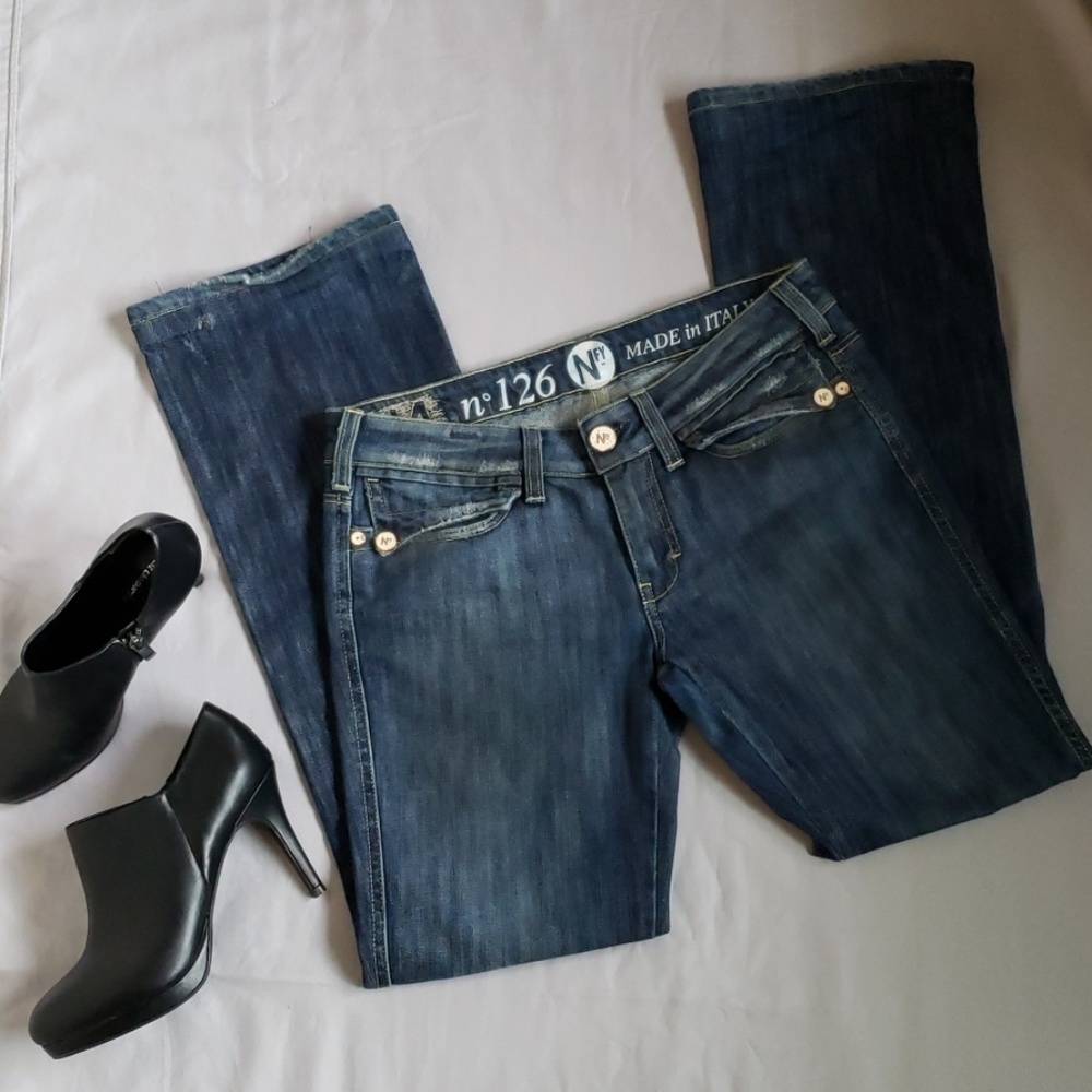 Notify No 126 Italian Distressed Bootcut Jeans